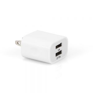 Cargador de pared Argom Tech USB Dual de 2.1A Y 1.0A ARG-AC-0105