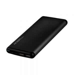 Batería externa Argom Tech para cargar dispositivos S12 12,000MAH Negro ARG-PB-1150BK