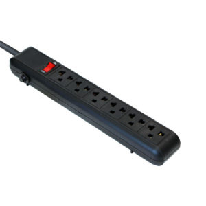 Regleta Argom Tech de 6 Salidas en negro ARG-AC-0252BK