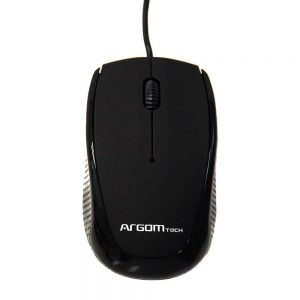 Ratón Argom Tech 3D MS14 óptico con cable en negro ARG-MS-0014B