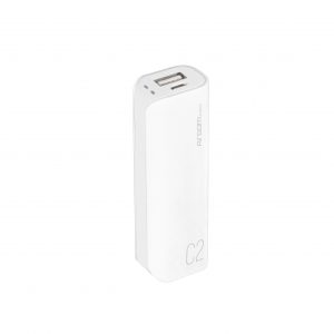 Bateria externa Argom Tech C2 2500mah en blanco ARG-PB-1130WT