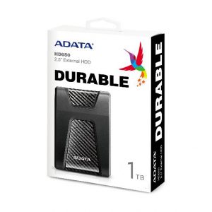 Disco Duro Externo ADATA USB 3.2 de 1TB AHD650-1TU31-CBK Negro