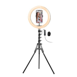 Lámpara Led Argom Tech anillo de luz led de 10" con trípode SPOTLIGHT 9320 ARG-LP-9320BK